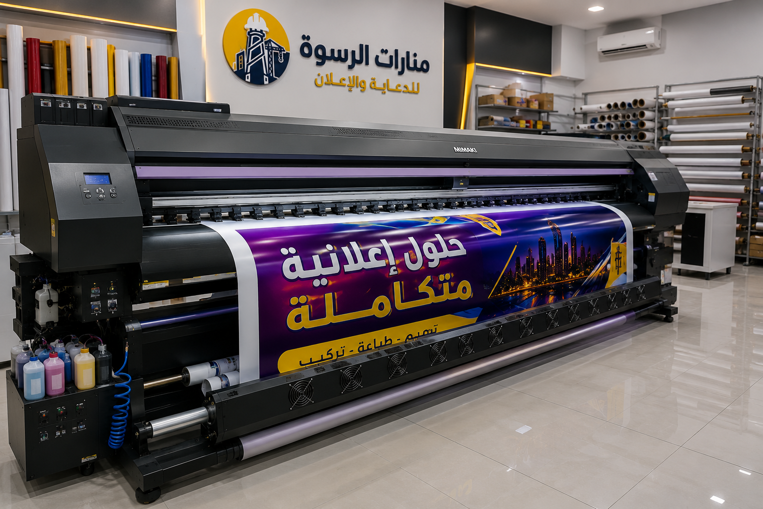 طابعة رول كبيرة